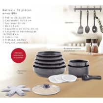 Batterie de cuisine - Tous feux dont induction - ART & CUISINE - AC182