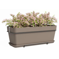 Kit Jardiniere - Plastique - Taupe - Rectangulaire - L50,2 x P28,5 x H
