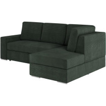 Canapé d'angle droit convertible ARTEMIS 4 places - Velours côtelé
