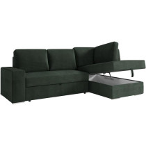 Canapé d'angle droit convertible ARTEMIS 4 places - Velours côtelé