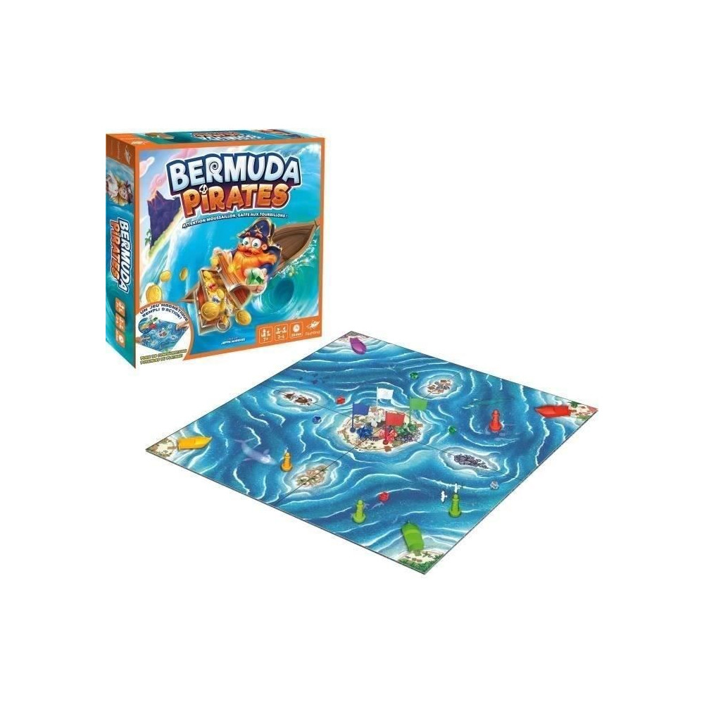 Bermuda Pirates - Asmodee - Jeu de société magnétique - Jeu d'actio