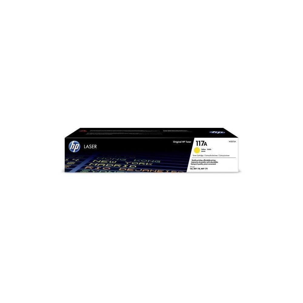 Cartouche de toner jaune HP 117A W2072A pour imprimantes Laser 150 et