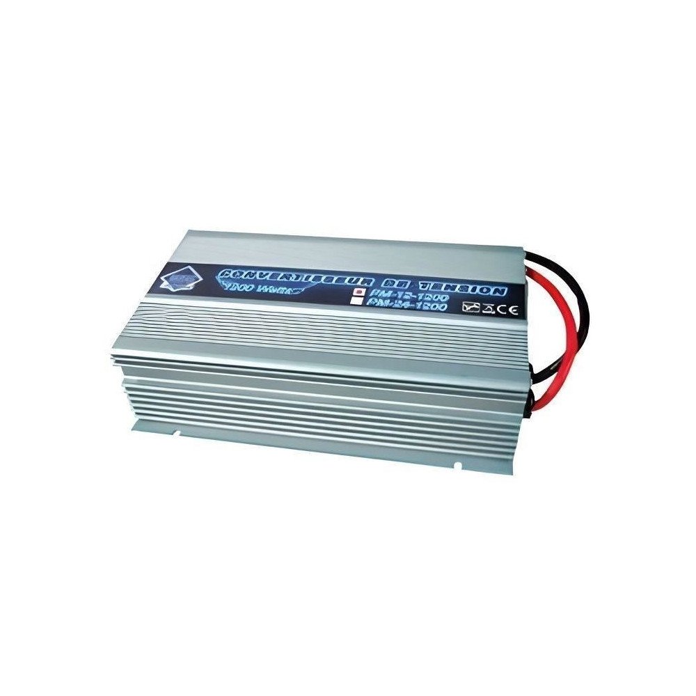 Convertisseur Transformateur de Tension 24/220V 1200W avec Télécomma