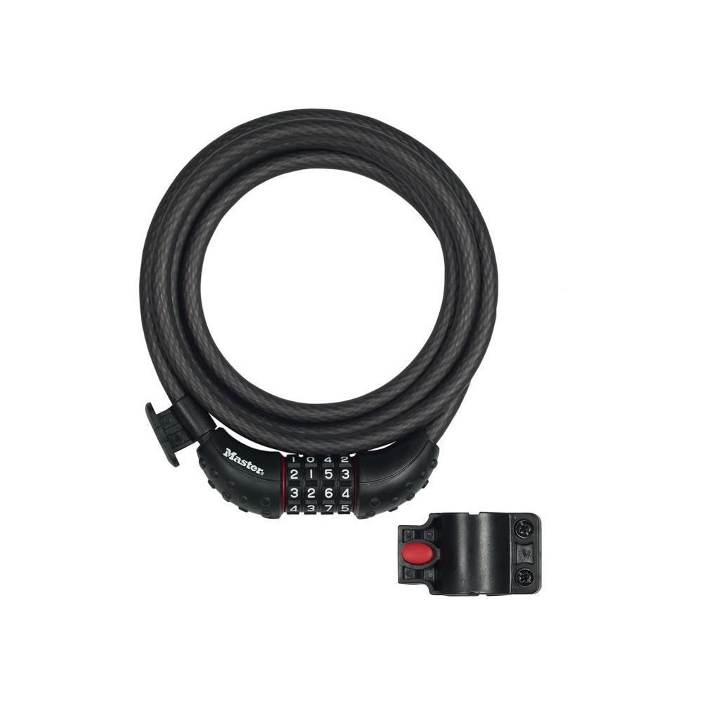 Antivol pour vélo - MASTER LOCK - 8120EURDPRO - Câble torsadé en ac