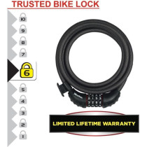 Antivol pour vélo - MASTER LOCK - 8120EURDPRO - Câble torsadé en ac