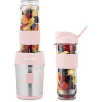 Mini blender - SMOO12 - 300 W - 570 mL - Rose pastel - 2 gourdes inclu