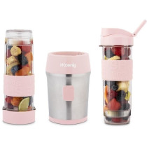Mini blender - SMOO12 - 300 W - 570 mL - Rose pastel - 2 gourdes inclu