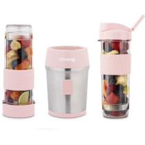Mini blender - SMOO12 - 300 W - 570 mL - Rose pastel - 2 gourdes inclu