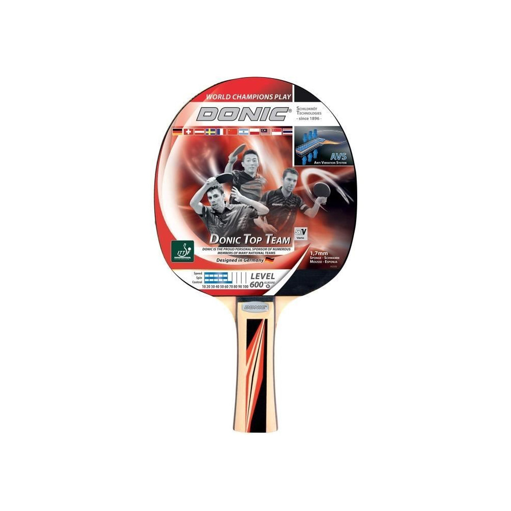 Raquette de tennis de table - SCHILDKRÖT - TOP TEAMS 600 AVS,manche -