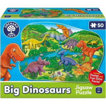 Puzzle Les dinosaures - ORCHARD - 50 pieces - Développe la coordinati