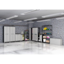 Etagere modulable KETER - Noir - 60 x 30 x 135 cm - 4 tablettes résis