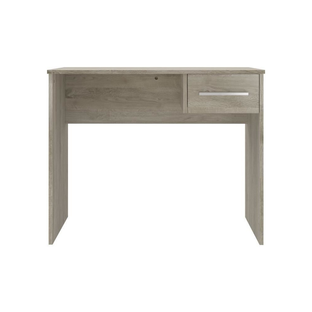 Bureau petit tiroir chene - Mélaminé chene - 90 x 50 x 74 cm