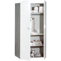 Chambre bébé trio Leaf: lit 120x60, commode a langer et armoire - Ba