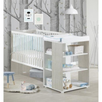 Lit bébé Combiné Evolutif BABYPRICE SITTA - Couchage 60 x 120 cm -