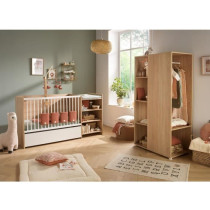 Lit bébé combiné - 120x60cm - Evolutif en 90x190cm - Babyprice Up -