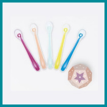 BABYMOOV Lot de 5 Cuilleres bébé 1er âge en silicone, ergonomiques,