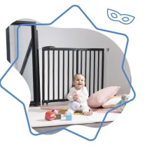 Badabulle Barriere de Sécurité Deco Pop - Barriere Extensible pour O