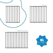 Badabulle Barriere de sécurité Enfant Safe&Protect XL - Extensible (