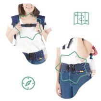 Badabulle Porte-bébé physiologique Easy and Go, Portage dorsal et ve