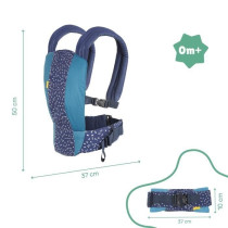 Badabulle Porte-bébé physiologique Easy and Go, Portage dorsal et ve