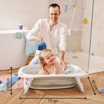 BADABULLE Baignoire pliable, 35L, super compact, bouchon de vidange t
