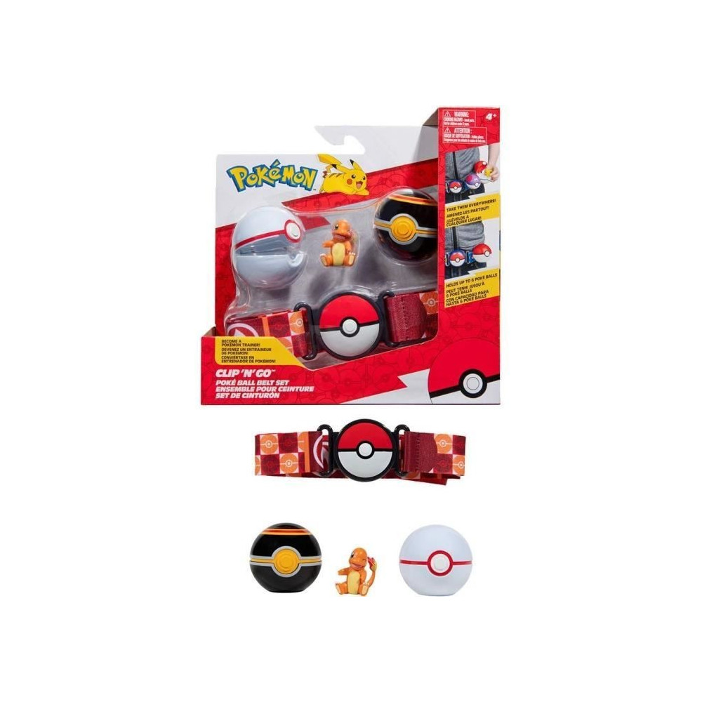 Ceinture - BANDAI - Pokémon Clip ‘N' Go - 1 ceinture, 2 Poké Balls