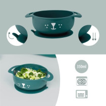 Babymoov Coffret repas 6-12 mois 3 pieces, FIRST'ISY Chien Bleu