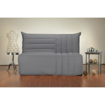 Banquette BZ 3 places BECCI - Tissu gris - BULTEX - Made in France - L