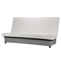 COMFORT BULTEX Banquette clic-clac 3 places - Tissu gris - Made in Fra