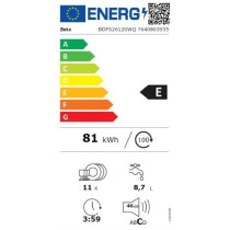 Lave-vaisselle pose libre BEKO b300 BDFS26120WQ - 11 couverts - Induct