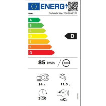 Lave-vaisselle pose libre BEKO b100 DVN06431A - 14 couverts - L60cm -