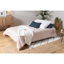 COMFORT BULTEX Banquette clic-clac - 3 places - Tissu gris + Coussins