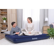 Matelas gonflable camping - BESTWAY - 2 places - 191x137x22 cm avec po