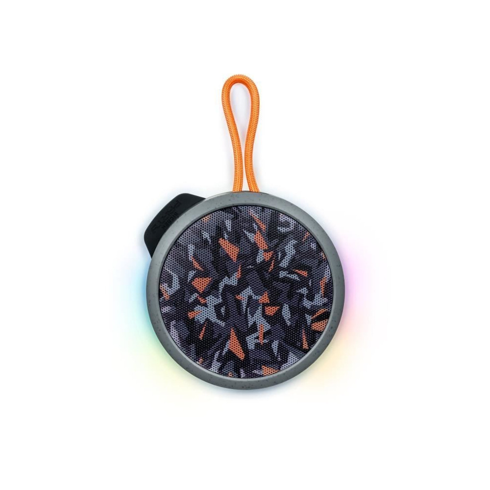 BIGBEN Party - Enceinte Bluetooth ronde avec dragonne et effets lumine