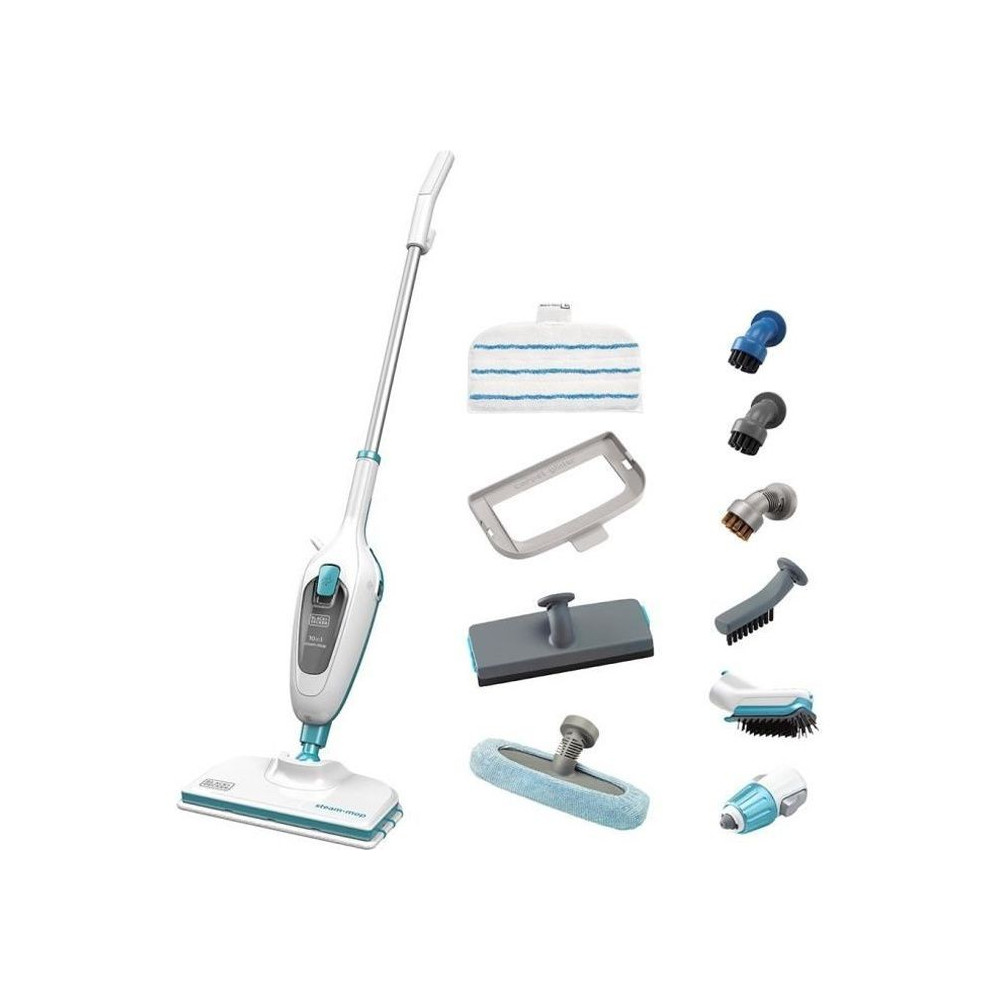 BLACK+DECKER - FSMH13E10-QW - Balai Vapeur Avec Nettoyeur a Main 1300W