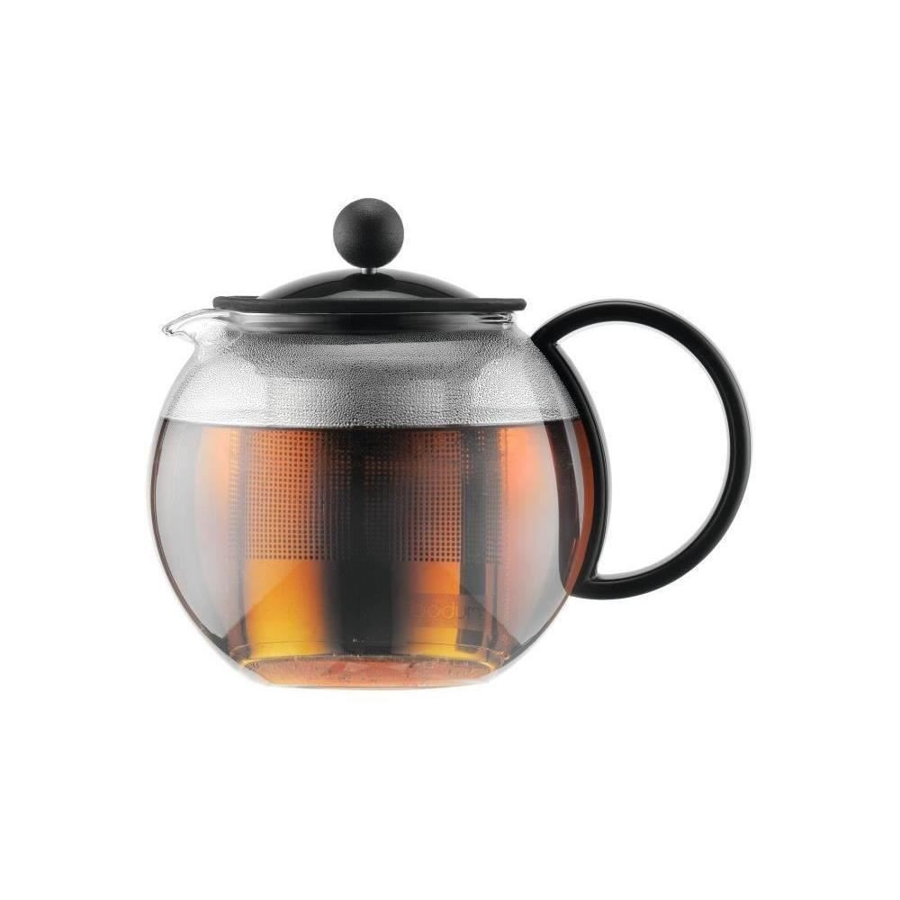 ASSAM - Théiere a piston BODUM , couvercle plastique, filtre en inox,