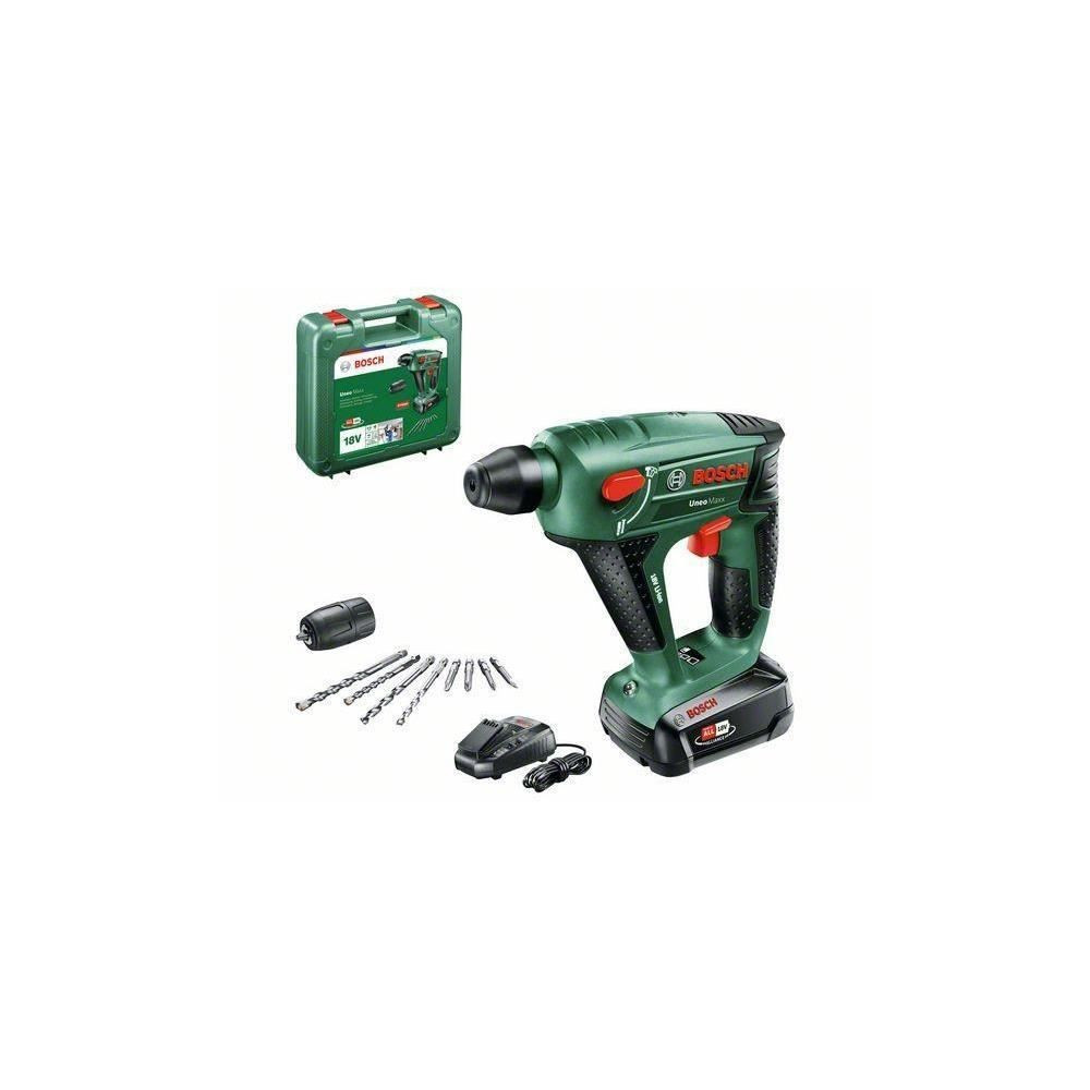 Perforateur 0,6J sans fil 18V Bosch - Uneo Maxx -SDS, 1 batterie 2,5 A