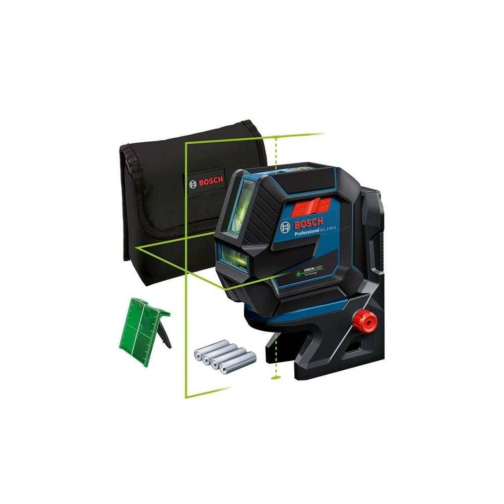 Laser vert 2 points et lignes GCL 2-50 G avec support RM 10 - BOSCH -