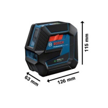 Laser vert 2 points et lignes GCL 2-50 G avec support RM 10 - BOSCH -