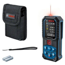Télémetre laser 2x1,5V GLM 50-27 C rouge avec 2 piles AA - BOSCH - 0