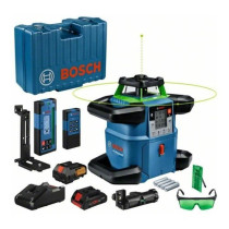 Laser rotatif Bosch Professional GRL 650 CHVG avec batterie, piles, ce
