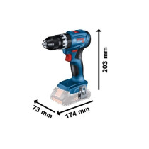Perceuse a percussion Bosch Professional GSB 18V-45 sans batterie - 06
