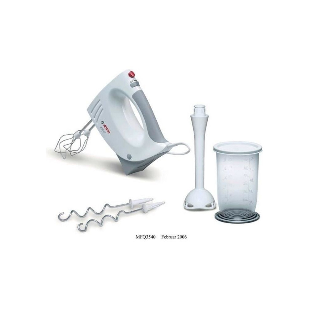 Batteur et mixeur plongeant - BOSCH - MFQ3540 - 450W - 5 vitesses - 2