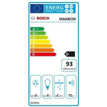 Hotte classique murale BOSCH DUL63CC50 - L 60 cm - Inox - Evacuation /