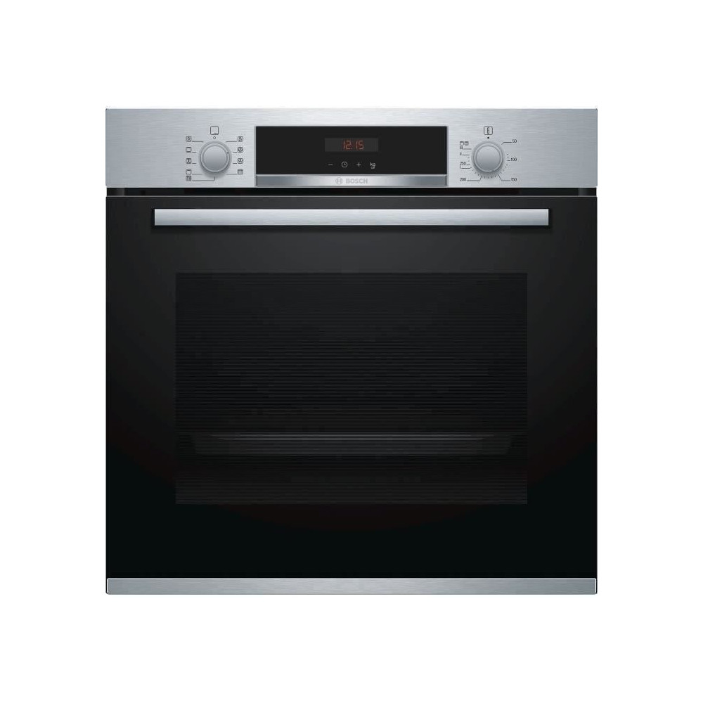 Four Pyrolyse - BOSCH HBA573BR0 - Acier inoxydable - 71L - Air pulsé