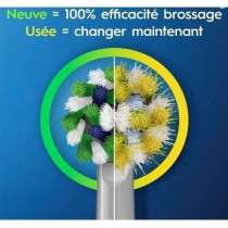 Brosse a Dents Électrique Oral-B Pro 3 3000 Blanche - 2 Brossettes -