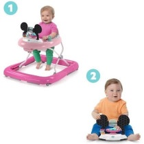 DISNEY BABY Trotteur Evolutif - Minnie My Best Friend, Musique et Lumi