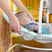 BRIGHT STARTS Transat évolutif Arc-en Ciel, bleu, Vibrations apaisant