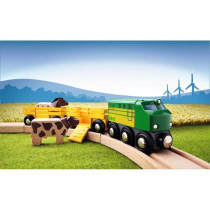 Train des Animaux de la Ferme - BRIO - Circuit en bois - Ravensburger