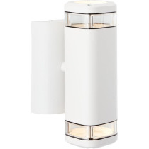 Applique extérieure - BRILLIANT - JANDY - Blanc - Métal/verre - GU10